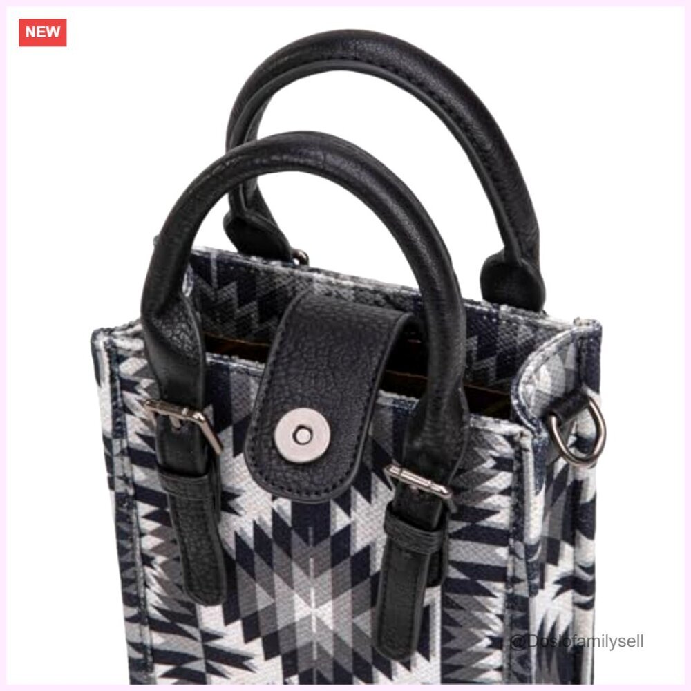 Mini Crossbody Bag Cow Print Adjustable Strap Compact Purse - Picture 4 of 7